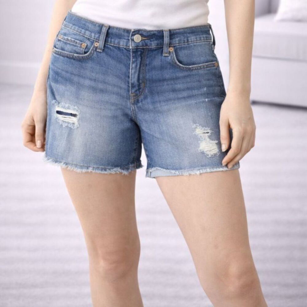 Levi's Distressed Denim Shorts Blue 31